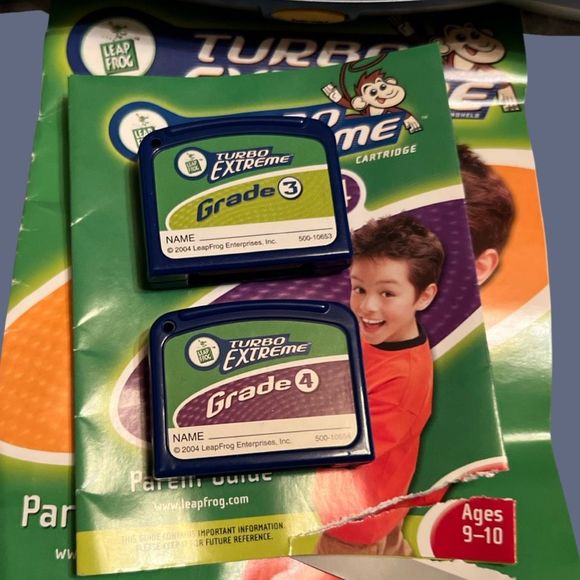 Leap Frog Turbo Twist Extreme Handheld  2 Turbo Extreme Cartridges Grades 3 & 4 - Picture 10 of 10